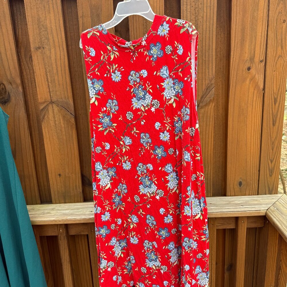 Red Floral Dress